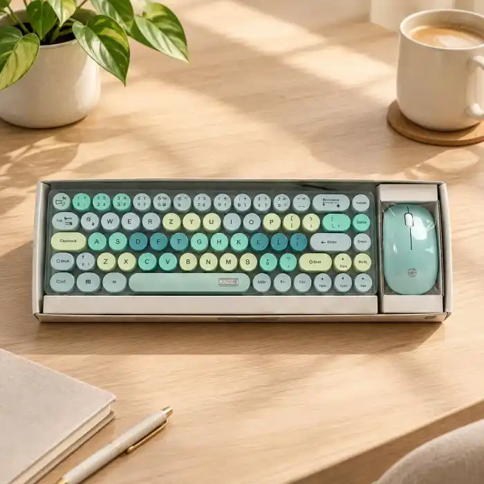 TCX Yeşil Kablosuz Klavye ve Mouse Seti