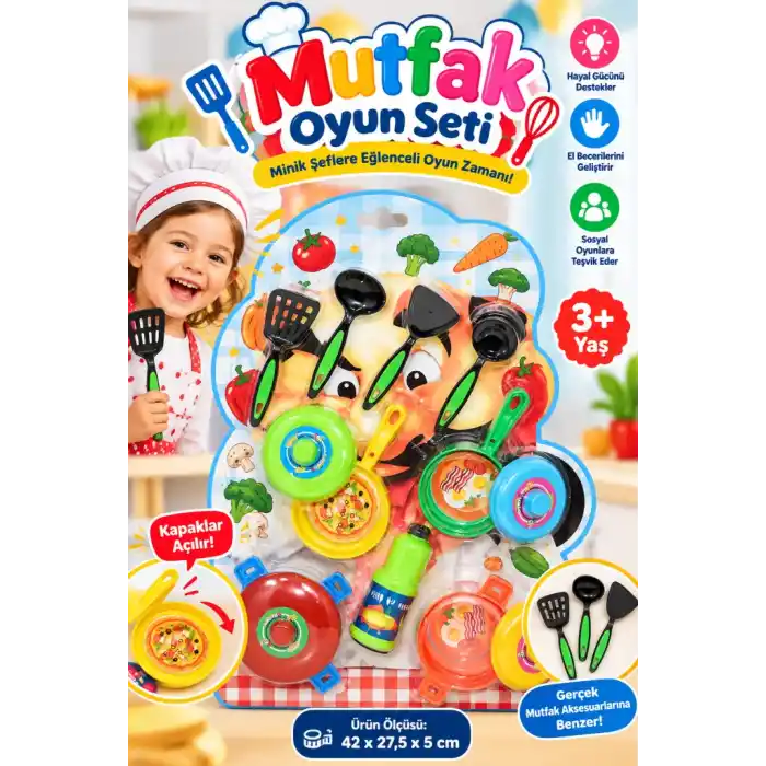 TCX ZN-9701 Şef Mutfak Seti/ +3 yaş