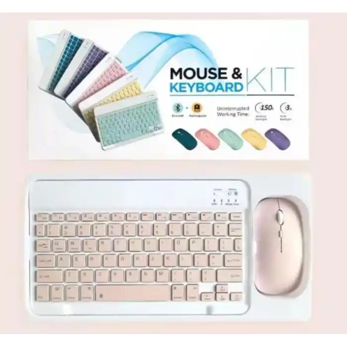TCX ZR20Km Pembe Kablosuz Klavye Mouse Set