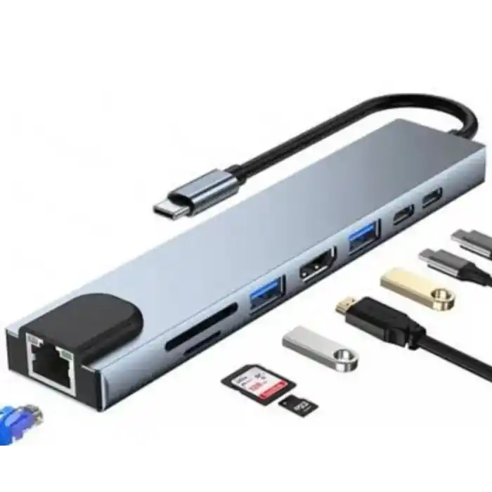 TCX ZR38 Type-C 8 Port Connector