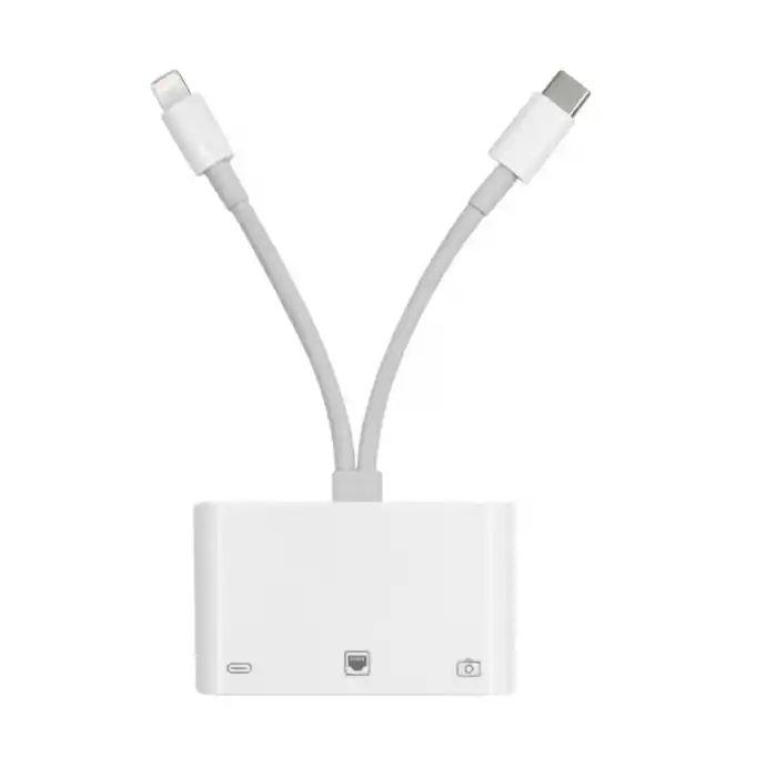 TCX ZR814 Lightning Type-C Ethernet Camera Adaptör