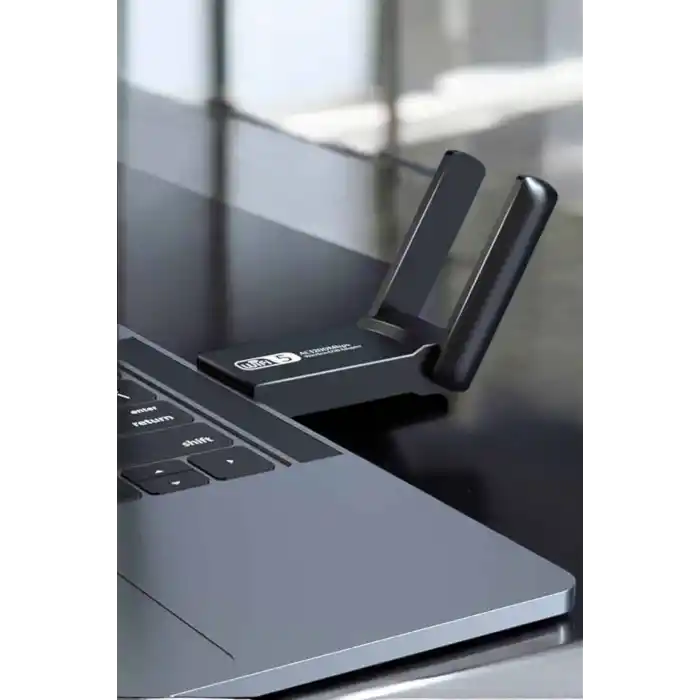 Çift Bantlı USB Wifi Adaptörü 1200 Mbps Windows ve Mac Uyumlu