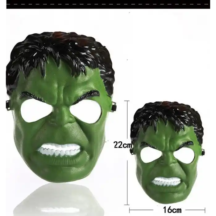 Süper Kahraman Hulk Maskesi 22 cm Plastik Eğlence Aksesuarı