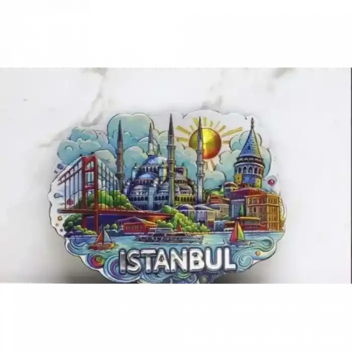 Otantik Sultanahmet Magnet 8x6 cm Dekoratif