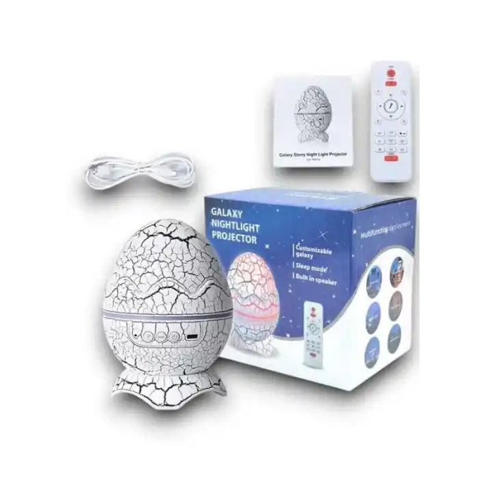 Dinozor Yumurtası Gece Lambası ve Bluetooth Hoparlör