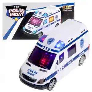 3D Işıklı Sesli Polis Aracı 112