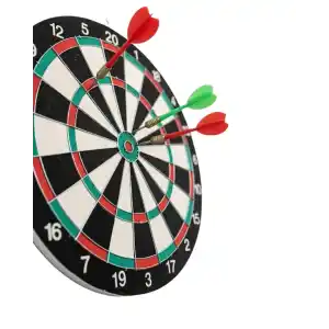 Eğlenceli Dart Tahtası Seti 15 İnç Ahşap Gövde