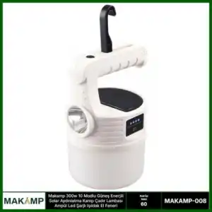Ergonomik 300W 10 Modlu Kamp Çadır Lambası