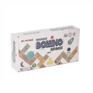 Ahşap Domino Oyun Seti 1 Adet Eğlenceli Zeka Geliştirici