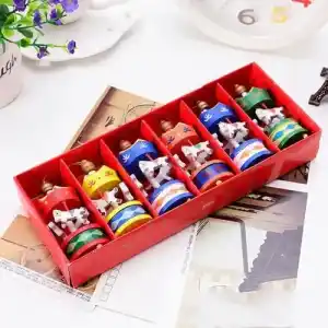 Renkli 6lı Ufak Atlı Karınca Dekoratif Set