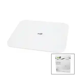 Dijital Baskül Terazi 180kg Soft Beyaz Cam Zemin LED Ekran