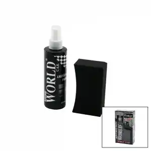 TCX SHINE WORLD CAR  LASTİK - TAMPON  PARLATICI SPREY SETİ  PLASTİK ŞİŞE   250ML ± %10 PARLATMA SÜNGERİ