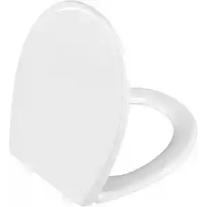 VitrA S20 Round 109-003-909 Universal Klozet Kapağı, Yavaş Kapanır, Kolay Çıkabilir, Beyaz