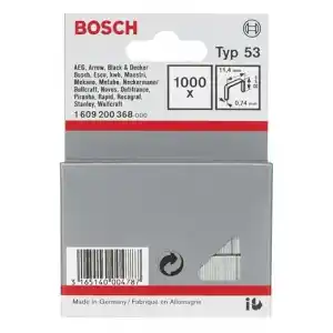 Bosch Zımba Teli, Gri, 11.4x0.74x8 mm, 1000 Adet