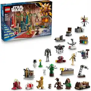 LEGO Star Wars 2025 Yılbaşı Takvimi 75418 – 6 Yaş ve Üzeri Çocuklar İçin Yaratıcı Yapım Seti, Yeni Yıla Geri Sayım İçin Eğlenceli Takvim ve Oyun Deneyimi, Koleksiyonluk Model (263 Parça)