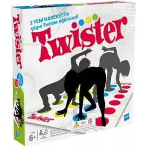 Hasbro Gaming Klasik Twister Oyunu | Çocuklar İçin Parti Oyunu | İç Mekânda Aktif Oyun Eğlencesi | 6 Yaş ve Üzeri | 2 veya Daha Fazla Oyuncu | Aile Oyunu