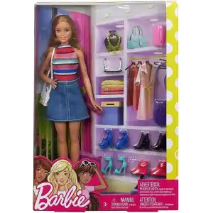 Barbie ve Muhteşem Aksesuarları Barbie Bebek ve Muhteşem Aksesuarları - Bebek ve 11 Adet Aksesuar Dahil FVJ42