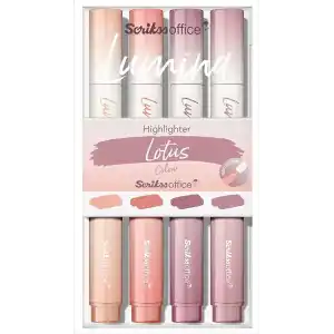 Scrikss Lumina Fosforlu Kalem Lotus, 4lü Set, Lotus