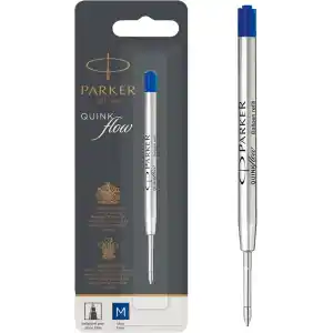 Parker 1950371 Quinkflow Tükenmez Kalem Yedeği, Orta Kalınlıkta Uç, Mavi