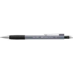 Faber-Castell Grip 1345/47 Versatil Kalem, 0.5 mm, Gri, Ergonomik Tutuş, Yaylı Uç, Uzun Silgi, Modern Tasarım