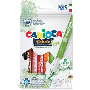 Carioca Keçeli Kumaş Boya Kalemi Fine 10Lu