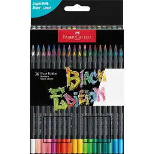 Faber-Castell 116436 - Renkli kalemler Blackwood, Black Edition, 36lı kutu