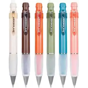 Serve Deep Mekanik Kurşun Kalem, Toprak Tonları, 0.7 mm, 6lı Kutu