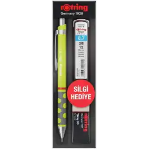 rotring Tikky RD 0.7+Min Silgi Hediyeli - Limon Yeşili
