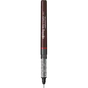 rOtring Tikky Graphic Keçe Uçlu Teknik Çizim Kalemi, 0,1 mm, Siyah Mürekkep, Kahverengi