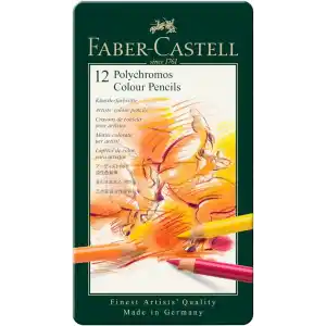 Faber-Castell Polychromos Kuru Boya Kalemi, 12 Renk