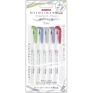 Zebra Mildliner Fırça Uçlu + Fosforlu Kalem Çift Uç Wft8-5C-Nc-N