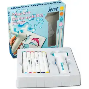 SERVE AIRBRUSH KIT 12 KEÇELİ KALEM İLE BİRLİKTE