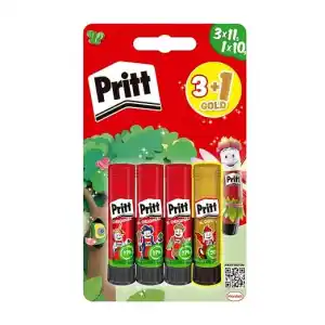Pritt Stick Yapıştırıcı 3x11g + 10g(Gold)