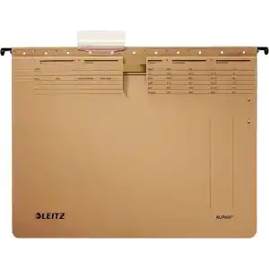 Leitz Alpha Askılı Dosya, Telli, A4, Kese Kağıdı Rengi, 10lu Paket, 19143000