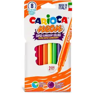 Carioca Fosforlu Yıkanabilir Keçeli Boya Kalemi 8li