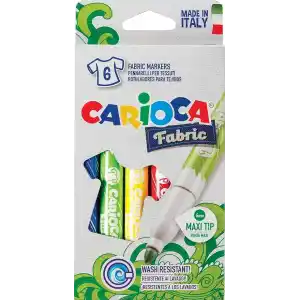 Carioca Keçeli Kumaş Boya Kalemi Maxi 6Li