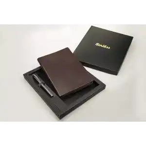 Scrikss Chester Defter Ve Kalem Set Siyah A5