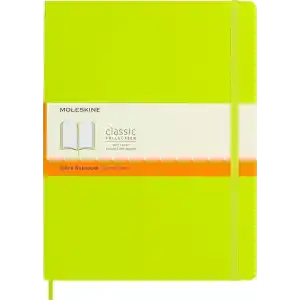 Moleskine Çizgili Limon Yeşili Defter XL Boy Yumuşak Kapak