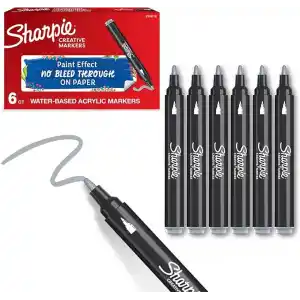 SHARPIE Akrilik markör, Yuvarlak uç, Açık gri