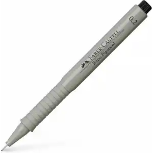 Faber-Castell Ecco Pigment Teknik Çizim Kalemi, 0.2 mm Uç, Işık ve Su Geçirmez Mürekkep, Cetvel ve Şablon Uyumlu