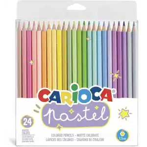 Carioca Pastel Renk Kuru Boya Kalemi 24Lü
