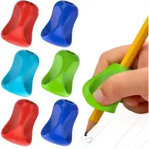 The Pencil Grip Pinch Grip, ergonomik yazma yardımı, parlak renkli kalem tutacakları, 6lı, TPG-12706