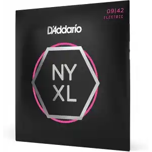DADDARIO NYXL0942 ELEKTRO GİTAR TEL SETİ, SUPER LIGHT (NICKEL-CARBON