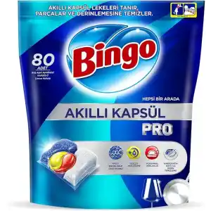 Bingo Akıllı Kapsül Pro Bulaşık Makinesi Deterjanı Tableti 80li