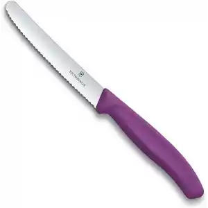 Victorinox Swiss Classic 11cm Tırtıklı Domates Bıçağı, Mor