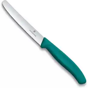 Victorinox 6.7834.C1 Swiss Classic 11cm Tırtıklı Domates Bıçağı, Yeşil