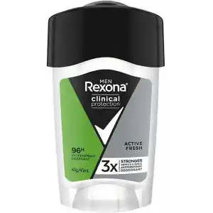 Rexona Clinical Protection Erkek Stick Deodorant Active Fresh Ter Kokusuna Karşı Koruma 45 ML