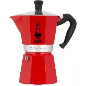 Bialetti 4942 Moka Express Kahve Pişirici, 3 Bardak, Kırmızı