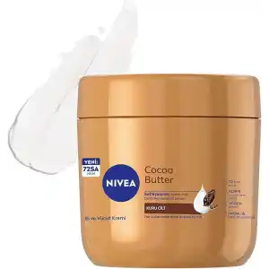 NIVEA Nemlendirici El ve Vücut Bakım Kremi Cocoa Butter 400 ml,72 Saat Nemlendirici,Kakao Yağı,E Vitamini,Kakao Kokusu