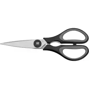 WMF Touch 21 cm Mutfak Makası, Tırtıklı Ağız, Cromargan® Yüksek Kaliteli Paslanmaz Çelik, Yumuşak Tutma Sapı, Siyah